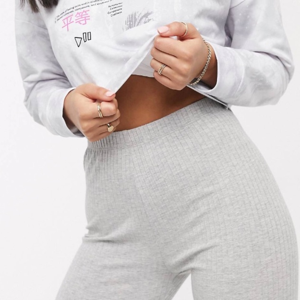 ASOS Design Ribbed Leggings - Picture 4 of 4